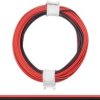 Przewód linka Donau Elektronik 114-01, 2 x 0.08 mm², czerwony/czarny, 5 m