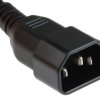 Przewód zasilania złącze A: IEC C14, złącze B: Bez zakończenia 2m 10 A 250 V Czarny
