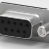 D-Sub socket, 9 pole, standard, equipped, straight, solder pin, 1-5747150-6