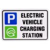 Kaspa A4 Size 11g Aluminium Sign Non-reflective "EV charging station"
