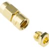 Złącze koncentryczne Montaż na kablu Męski 50Ω typ złącza Złącze SMC 0 to 10GHz Lutowane typ kabla RG174 A/U, RG188