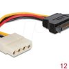 DELOCK60115 - SATA 15pin plug > 4pin Molex socket, 12cm