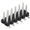 Pin header, 12 pole, pitch 2.54 mm, angled, black, 10059267