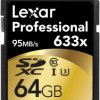 Karta SD SDXC, 64 GB SLC, Lexar Professional 633x