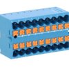 Blok rozdzielczy PTFIX 18X2,5 BU, niebieskie złącze przemysłowe - 18 punktów przyłączeniowych o przekroju 2,5mm2