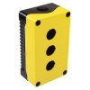 3 Way Yellow/Black Control Station Enclosure 80 x 139 x 53mm IP67