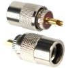 Wtyk złącze UC-1 UHF męski nakręcany lutowany kabel RG-11 pozłacany PL-259