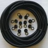 Zestaw przewodu elastycznego, Ø 25mm, dł. 10m, materiał: Tworzywo sztuczne, kolor: Czarny, IP66, -40→ +105 C,