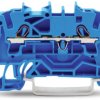 2-wire feed-through terminal, spring-clamp connection, 0.25-4.0 mm², 1 pole, 24 A, 8 kV, blue, 2002-1204