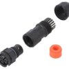 Złącze okrągłe X-Lok, wtyk, motaż na przewód, PIN: 3 żeńskie ze stykami IP68 CC-03BMFB-QL8SPP