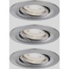 Paulmann 94295 Nova Mini Coin LED Recessed Light 3-Piece 4W Iron