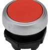 Łeb przycisku, Ø 22 mm, IP69K, IP67, IP66, kolor: Czerwony Sprężyna powrotna, Lovato, Platinum 22 mm