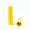 Insulated round plug sleeve, 5 mm, 4.0 to 6.0 mm², AWG 12 to 10, brass, tin-plated, yellow, BYB-4-07F5039