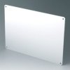 Front plate, aluminum, (W x H x D) 271.5 x 2 x 191.5 mm, gray, B4146106