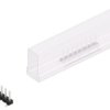 Pin header, 8 pole, pitch 2.54 mm, angled, black, SLLP5SMD0518ZSM