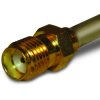 SMA jack 50 Ω, RG-402, Belden 1673A, solder connection, straight, 132104
