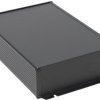 Aluminum enclosure, (L x W x H) 280 x 191 x 68 mm, black (RAL 9005), IP65, 1457U2802BK