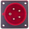 Wtyczka Tablicowa 16A 5P 400V Czerwona Ip44 615-6F7