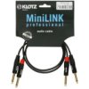 Klotz Kabel Audio 2X Jack 6,3Mm Mono (Wtyk) / 2X Jack 6,3Mm Mono (Wtyk) 0,9M