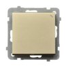 SONATA Wyłącznik schodowy IP20 szampański złoty ŁP-3R/m/39 OSPEL