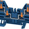 Through terminal block, push-in connection, 2.5 mm², 24 A, 8 kV, dark blue, 2847480000