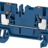 Through terminal block, push-in connection, 2.5 mm², 24 A, 8 kV, dark blue, 2534740000