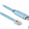 Adapter Delock USB 2.0 typu A męski - 1 x szeregowy RS-232 RJ45 męski 2,0 m niebieski