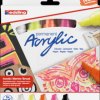 4-5000-5 Acrylic markers, 5 mm-10 mm, neon, pack of 5