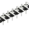 Pin header, 7 pole, pitch 2.54 mm, angled, black, 10044035