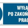 ZNAK - HF016 Używaj narzędzi o napędzie elektrycznym zasilanym napięciem 24V 45 x 15 cm PN - Płyta 1mm