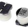Kondensator 100μF 16V dc SMD Panasonic 6.3 (Dia.) x 5.8mm