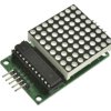 Moduł rozszerzeniowy; matryca LED; MAX7219; 5V; czarny; czerwony; sterownik MAX7219; rozdzielczość matrycy 8x8; kołkowe