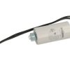 Kondensator; silnikowy (rozruchowy); CBB60 1uF/450V; 1uF; 450V AC; fi 28x55mm; z przewodami; śruba z nakrętką; Shenge; RoHS