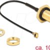 88965 HF antenna cable, SMA socket > MHF® I plug, 10 cm