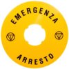 Szyld Opisowy Fi 90Mm Emergenza/Arresto Lpxau112