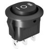 Przełącznik okrągły 1 tor czarny ON-OFF-ON SMRS103 250V/6A