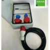Rozdzielnica CEE 32A 16A 2x230V z licznikiem z kablem 5m IP54 94H-6
