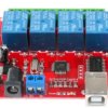 4-Channel 24V USB Controlled 10A/230V Relay Module