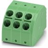 Socket header, 3 pole, pitch 5 mm, angled, green, 1725510