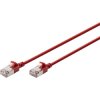 Digitus DK-1632-A-003S-R RJ45 Patch Cable CAT 6A F/FTP 0.3m Red Slim LSZH 1 pc