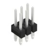 Pin header, 6 pole, pitch 2.54 mm, straight, black, SLP 2 16 129 6 Z