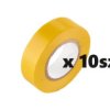 Taśma Izolacyjna Żółta 25M 10-Pak /Opak = 10Szt/