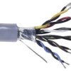 Kabel do transmisji danych 6 -parowy 0,33 mm² 12 -rdzeniowy Ekranowany 22 AWG AWG PVC 300 V RS-232