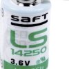 Bateria 1/2 AA Saft LS142502PF, 3.6 V, 1200 mAh, litowe, U-piny do lutowania, 1 szt.