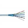 Przewód kat.6 F/UTP drut ekran,wewnętrzny, szary, LSOH/LSZH; 4x2x23AWG 305m