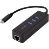 LogiLink UA0283 USB-C Hub 3-Port with Gigabit Ethernet 14 cm Adapter