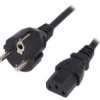 Kabel: 3X0,75Mm2, Cee 7/7 (E/F) Wtyk,Iec C13 Żeński, 1,5M Lt-312+501 H05vv-F...