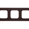 SONATA Ramka potrójna czekoladowy metalik R-3R/40