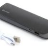 POWER BANK LEATHER 7200MAH BLACK PLATINE