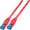 Patch cable, RJ45 plug, straight to RJ45 plug, straight, Cat 6A, S/FTP, LSZH, 10 m, red, IPK-6A-U-TPE-RT-1000